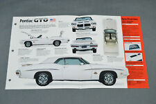1968-1972 PONTIAC GTO (1971 JUDGE) Muscle Car SPEC SHEET BROCHURE PHOTO BOOKLET picture