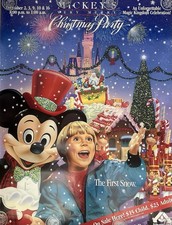 1994 Walt Disney World Mickey Very Merry Christmas Albertsons 56x42 Display HUGE picture