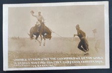 Mint USA RPPC Postcard Leonard Stroud Wins Championship Bronco Busting 1918 Rode picture