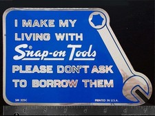 SNAP ON TOOLS - Original Vintage 1970's 80’s Racing Decal/Sticker - 7.25 inch picture