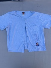 Vintage 90s Mickey Unlimited Disney Button Shirt Mickey Goofy Donald Embroidered picture