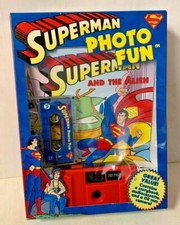 Vintage 1998 DC Superman Photo Fun Box Set Camera Cassette Comic picture