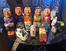 Title: Rare, Authentic Hand-Carved Navajo (Diné) Wood Nativity Set by Harry Bena picture