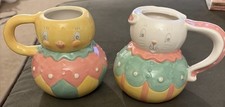 Johanna Parker Easter Mugs Set x 2 / HTF 2022 Collection/ Bunny Chick picture
