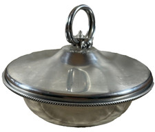 Vintage B.W. BUENILUM Aluminum Covered Serving Bowl Coil Handle picture