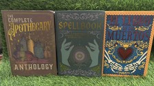 New 12pc Halloween Stacking Nesting Gift Boxes Set 3 Designs Decor Spellbook picture