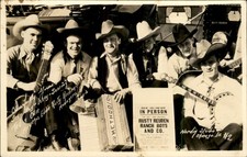 Chicago IL Nordin Studio Cowboy Musicians Banjo c1930s-40s RPPC bhn picture