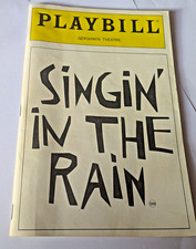 Vintage 1985 Singin' in the Rain Broadway Playbill Gershwin Theatre Vol 3 No 10 picture