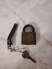 Vintage Antique Old Yale & Towne Padlock Lock With Key picture