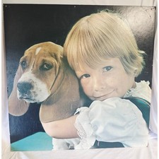 Vintage 1970s Photo Store Display – Girl & Basset Hound, A8-570T 30