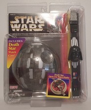 Vintage 1996 Star Wars Collector Timepiece Darth Vader Watch Death Star Case New picture