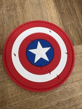 Captain America Shield Patch Satire PVC Tactical Morale (HOOK-3D PVC Rubber) picture