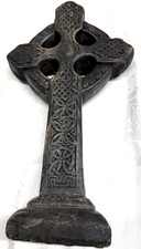 Vintage Irish Peat Turf Decorative Celtic Cross Figurine (6 pounds) picture