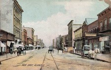 Alliance OH Ohio Main Street Horse Wagon Downtown View c1907 Vtg Postcard J74 picture