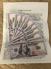 Vintage 10 TRICKS WITH STAGE MONEY - Ten Magic Tricks With 10 Fake Bills - New picture