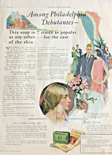 Vintage 1925 WOODBURY'S Facial Soap Health Beauty Bathroom Décor 20's Print Ad picture