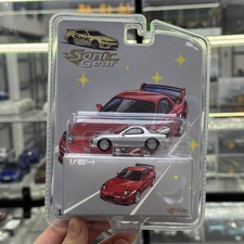 1:64 RX7 FD3S A Spec Silver Diecast Alloy Model Car Display Collectible picture