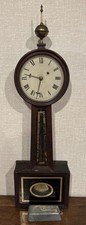 Antique Patent Time Piece Banjo Clock With High Quality C. A. Lenderman Movement picture
