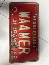 VINTAGE 1968 ALABAMA LICENSE PLATE AMATEUR RADIO # WA4MER Vintage picture