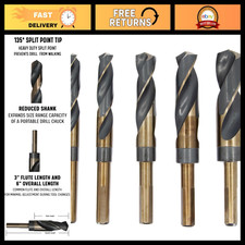 Drill America 5 Piece Contractor High Speed Steel Black and Gold Reduced Shank D picture