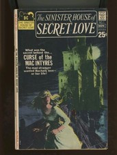SINISTER HOUSE OF SECRET LOVE #1 (1971) Goth Horror Romance Key Grey Tone Cover picture