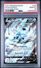 Glaceon V Evolving Skies 175/203 SWSH PSA GM 10 Hot Pack picture