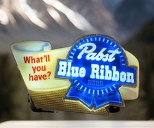 VINTAGE PABST BEER SIGN👆NEW OLD STOCK👆CASH REGISTER PRICE BROTHERS BOX&INSTRUC picture