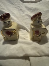 Vintage Shawnee Chef Pierre Salt and Pepper Shakers Set 3.5