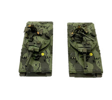 1/76 Scale Lot of 2 M551 Sheridan Tank Models Camo Military Plastic Turret Crew picture