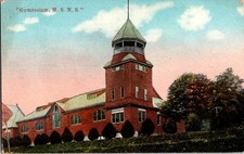 1915 Gymnasium M.S.N.S. Pennsylvania Vintage Postcard with 1 Cent Stamp picture