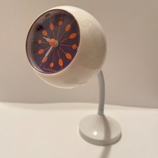 Vintage Sterling & Noble Desk Eyeball Clock MCM Space Age Orb Gooseneck picture