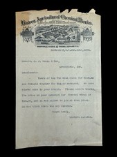 1898 Listers Agricultural Chemical Works Letterhead Rochester NY Wheat picture