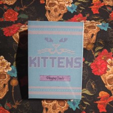Madison Kittens V2 Blue Playing Cards New & Sealed Ellusionist Marked Deck picture
