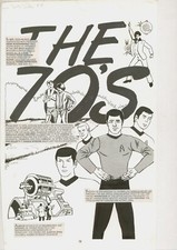 Personality Comic James Doohan Star Trek Original Art 1970 Animated Series Spock picture