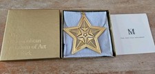 2000 Metropolitan Museum of Art MMA Star Annual Ornament Gold-Plated MINT IN BOX picture
