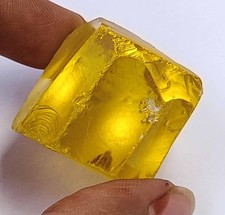 Natural Cambodia Yellow Zircon Uncut Rough 307.75 Ct Transparent Loose Gems 6GHB picture