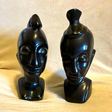 Vintage 1960s Italian Black Sculptures – Matched Pair picture