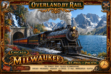 Milwaukee Road 261 Steam Locomotive Vintage Railroad Art Poster 11x17 picture