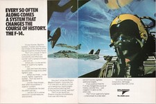Grumman F-14 Tomcat Vintage 1979 2pg Magazine Ad Fighter Jet Aviation picture