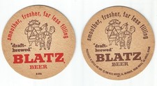 1950'a  Lot Of old Blatz Beer coasters Draft Brewed Smoother Blatz of Milwaukee picture