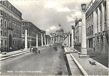 Rome Italy Via della Conciliazione St. Peter's Basilica RPPC Real Photo Postcard picture