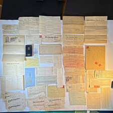 1880s-1920s Chattanooga Tennessee Ephemera Lot 50+ Bank Checks Loveman Archive picture