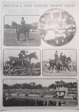 1913 Mineola and Nassau Horse Show, NY - Saturday Evening Mail original, Sept 13 picture