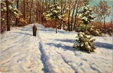 PC RUSSIAN ART IVAN FEDOROVICH CHOULTSE EARLY SNOW (a84419) picture