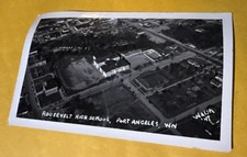 Roosevelt High School RPPC Port Angeles Washington Photo Postcard 1947 picture