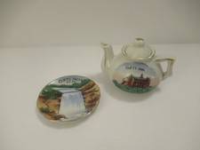 Clifty Falls, Madison Indiana Collectible China Plate & Clifty Inn Mini Teapot picture