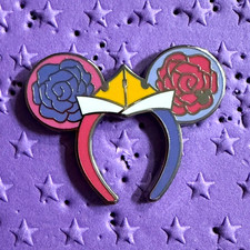 Hidden Disney 2026 DLR Disneyland Ear Headband Sleeping Beauty Chaser Pin picture
