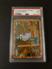 Topps 2025 SpongeBob Sapphire Old Man Jenkins #22 Orange PSA 9 /25 picture