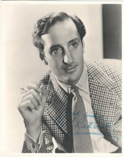 Basil Rathbone. Famous for 14 Sherlock Holmes movies. Signed 8x10 photo. COA picture