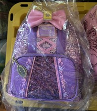 *Rare* Sequin Rapunzel Disney Tangeled loungefly backpack NWT picture